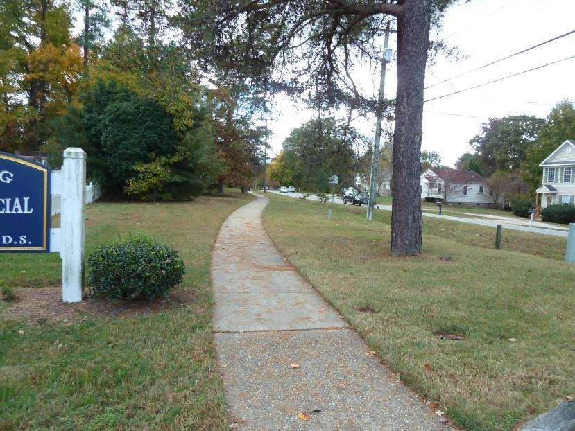 building to the existing sidewalk on Strawberry Plains Road. Figure 3 Figure 4.
