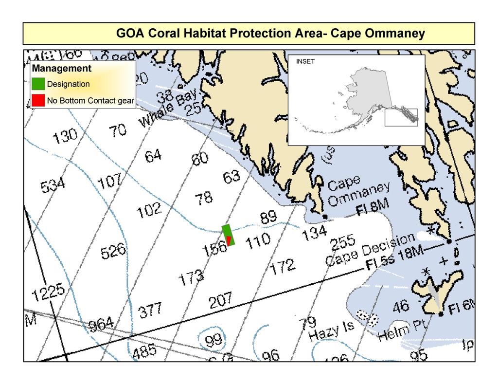Figure 10 GOA Coral HAPC and GOA Coral Protect Areas