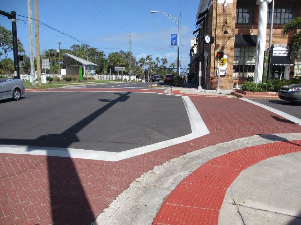 Crosswalks & Bulb Outs In 2017 the Eau Gallie CRA partnered with FDOT to install new crosswalks and landscape bulb-outs on Eau