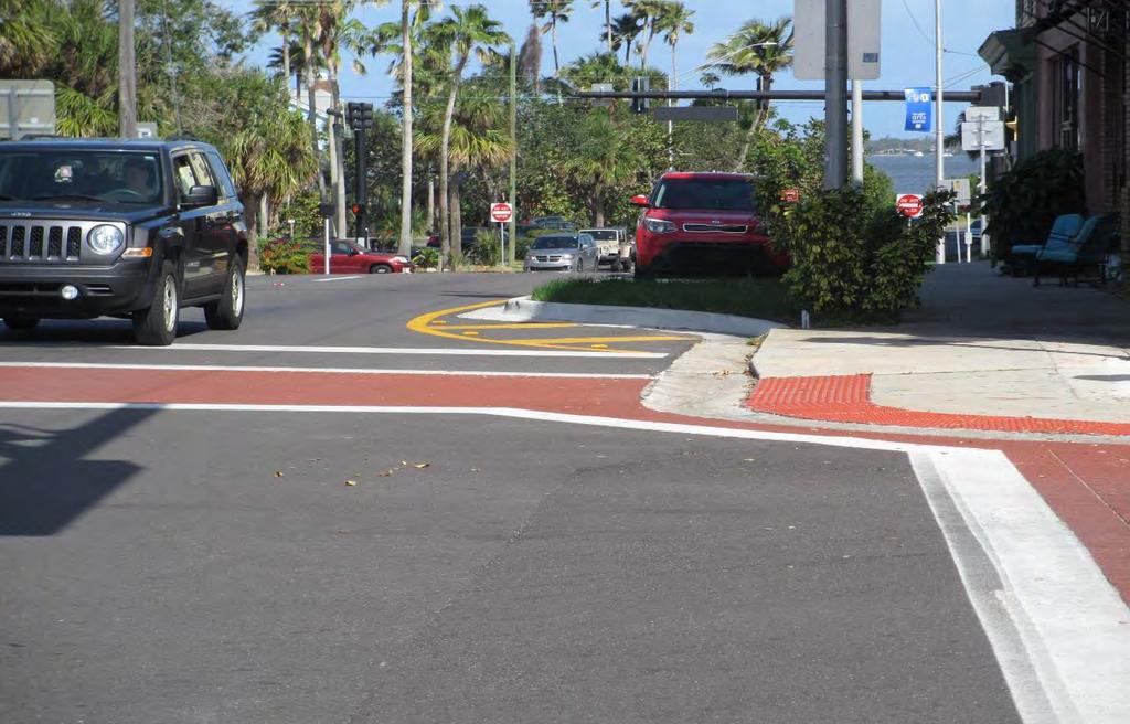 The crosswalks were installed at the intersections of Highland Avenue, Pineapple Avenue, Avocado Avenue, and Guava Avenue.