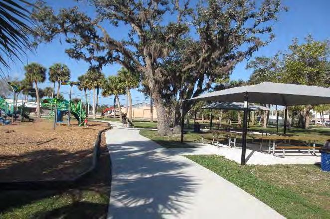 Riverview Park Improvements continued in Riverview Park, with construction of