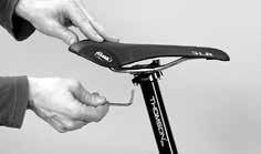 60 ADJUSTMENT TO THE RIDER FORE-TO-AFT POSITION AND SADDLE FORE-TO-AFT POSITION AND SADDLE ADJUSTMENT TO THE RIDER 61 ADJUSTING SADDLE POSITION AND TILT Clampng wth two bolts n lne Patent clampng wth
