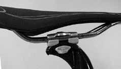 Make sure the seat of the saddle remans horzontal as you tghten the bolt evenly and alternately. The bke should stand on level ground whle you adjust the saddle.