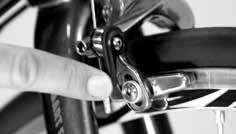 Make sure the wheel s correctly seated n the drop-outs and accurately centred between the fork legs or the rear and chanstays.