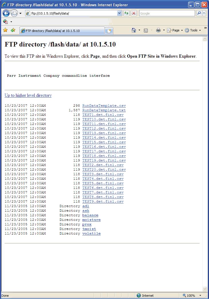6300 COMMUNICATIONS INTERFACES D The following screenshot illustrates the contents