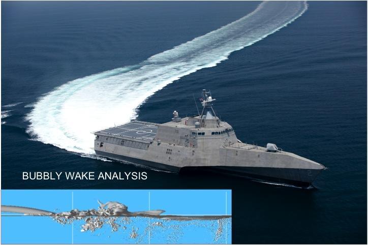 LCS-1 "Approved for public release; distribution is unlimited" Software Tool Suite for Bubble Wake Signature of Waterjet Propelled Ships Dynaflow, Inc.