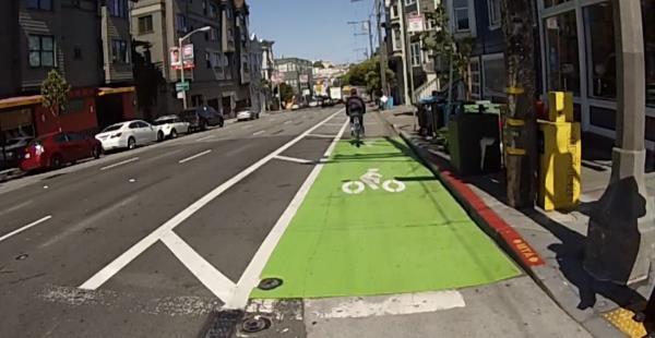 Street  two-way street San Francisco, CA: