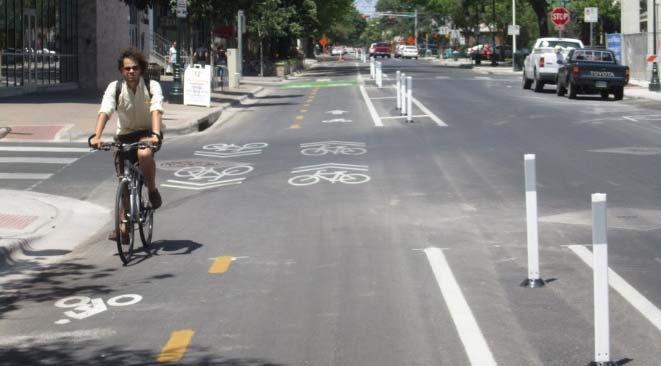 bike lane on the south side of the
