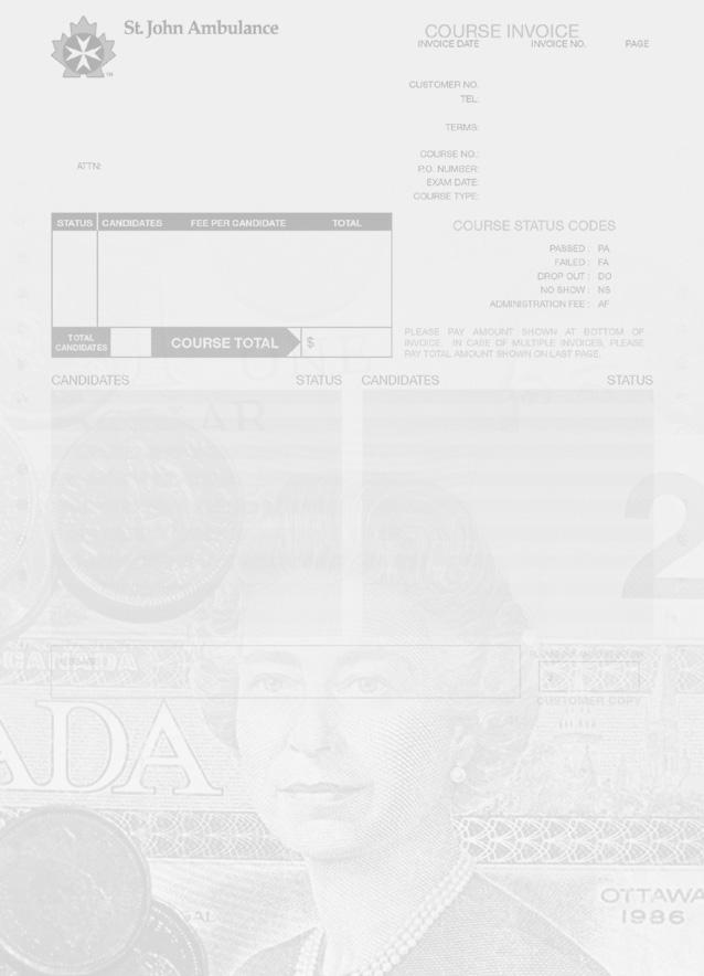 Ordering supplies is easy through www.sja.ca Step 2: Customized Invoicing.