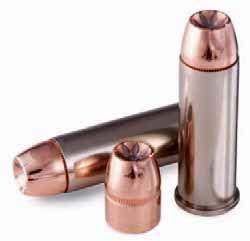 HANDGUN HUNTING AMMUNITION When you make the best handgun service and defense ammo, it s natural to apply that technical excellence to building ammo for hunting big game with a handgun.
