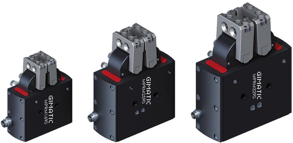 Controllable by PLC as a pneumatic valve. Exclusive self-centering system.