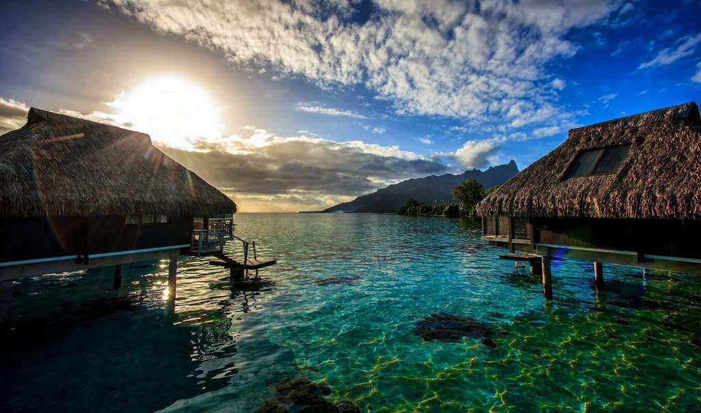 ANNUAL RAINFALL (MM) Tahiti and her islands are located south of the equator, halfway between California and Australia.