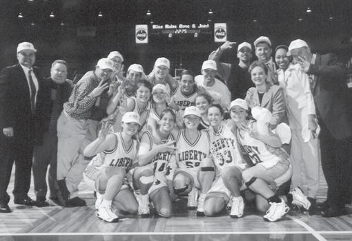 2007-08 L I B E R T Y 1999 BIG SOUTH CHAMPS Lady Flames Achieve the Three-Peat Thoughts of the previous years seeding by the NCAA Tournament committee still loomed in the minds of the Lady Flames as