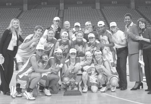 2007-08 L I B E R T Y 2001 BIG SOUTH CHAMPS Magical Run Continues With Fifth-Straight Title With every Big South school out to end the Lady Flames strangle hold on the conference title, had a huge