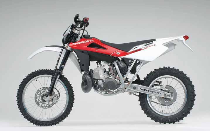 2-STROKE MODELS HUSQVARNA WR 250 2008 The tireless WR 250 too has benefited from the