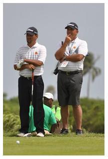 Puerto Rico also finished tied for second in the Senior division, the most hotlycontested compeition of the entire Championships, with only eight strokes separating first and seventh place.