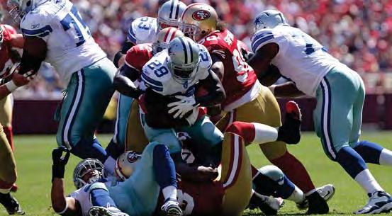 Since 2007, the 49ers run defense has been one of the most stout groups in the NFL. From 2007-11, the Niners rank 2nd in the NFC and 4th in the NFL in opposing rushing average per carry at 3.65 yds.