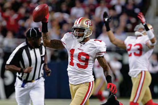 Below are highlights of selected 49ers versus the Rams during their careers. WR MICHAEL CRABTREE Notched 6 recepts. for a career-high 122 yds. and 1 TD at StL (12/26/10), including a 60-yd. TD recept.