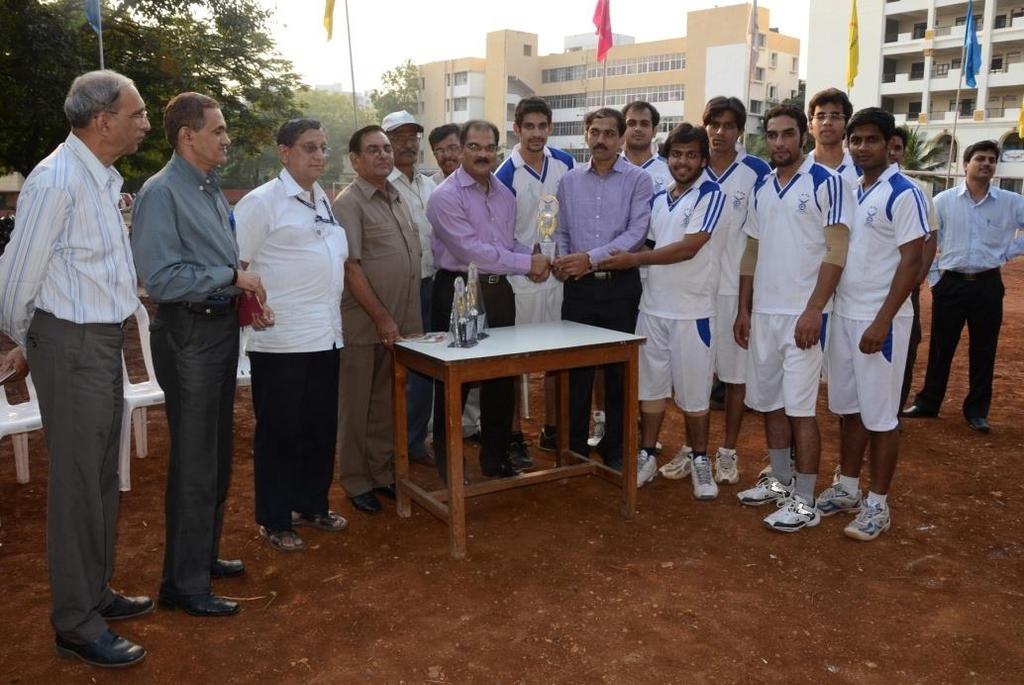 Bharati Vidyapeeth University Inter Collegiate Volleyball The tournament was held on 25th of October 2012 at IMED Volleyball Ground.