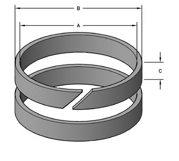 style 614 nylon rod bearings Style 614 rod bearings are available in nylon material.