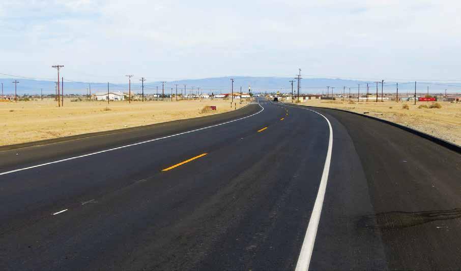 This project achieved the following impressive environmental benefits: 67 percent recycled asphalt pavement (RAP) usage, recycling 11,043 tons of existing asphalt assets; Conservation of 24,774 tons