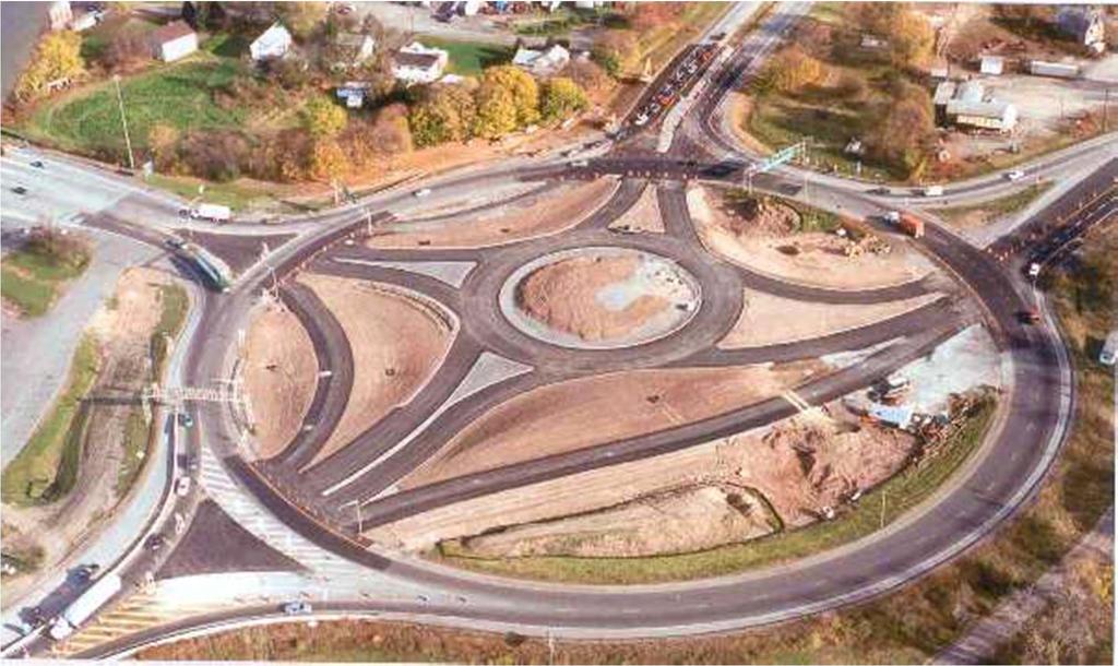 Kingston, NY Traffic Circle reconstructed to Roundabout