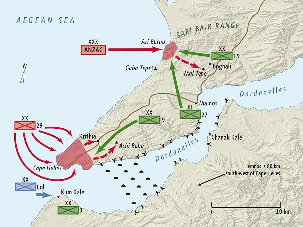 Admiralty Plan for the Attack on the Dardanelles Devised by First Lord of the Admiralty Winston Churchill in 1914, and put into action in February