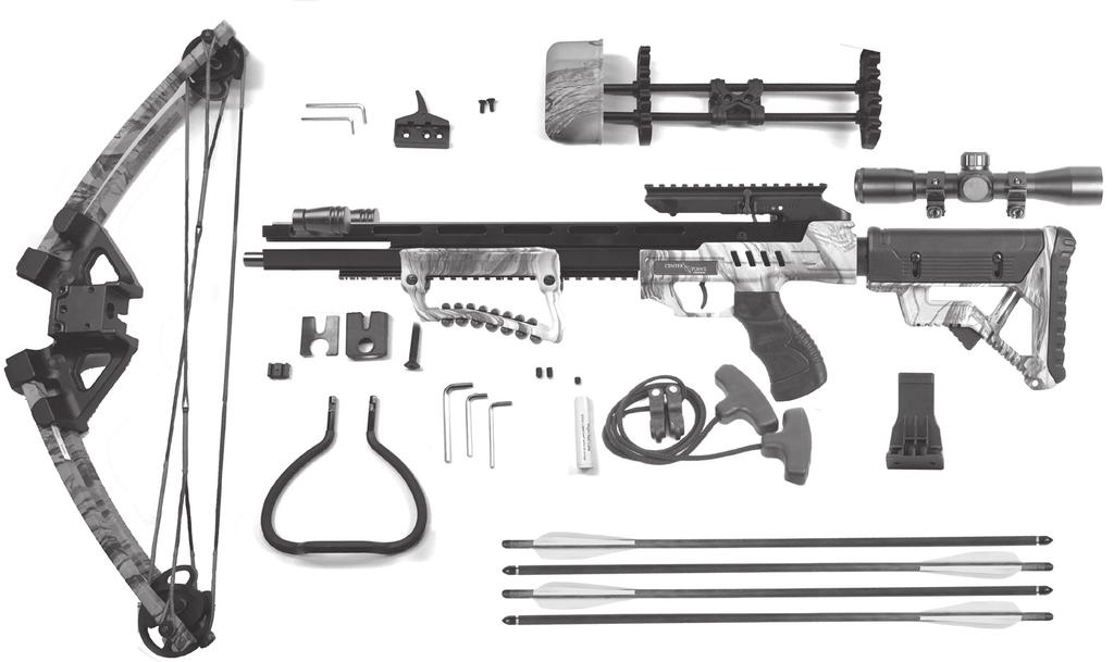 2. PARTS LIST ( See Fig. 1) Fig. 1 A. Limbs/Riser Assembly (w/strings/cables) B. Quiver Mount C.