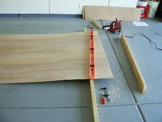 Plywood - Cutting a Straight Line It is important that all hull panels fit together with
