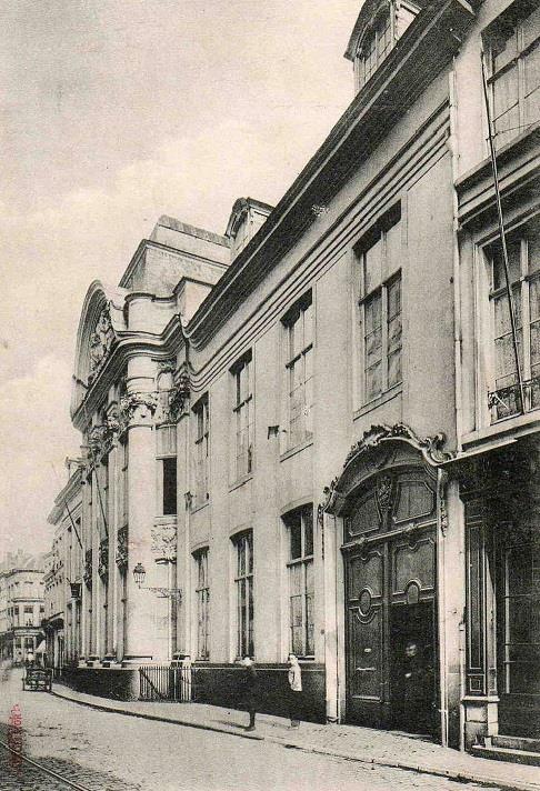 The house of the count Jean Baptiste d'hane Steenhuyse, rue des champs nr.63 in Ghent, where Louis XVIII established himself.