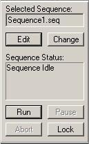 4 Sequence Command Bar The Sequence Command Bar (Figure 3-6) is shown when you edit sequences. You can toggle its display by selecting the View > Sequence Command Bar entry while editing a sequence.