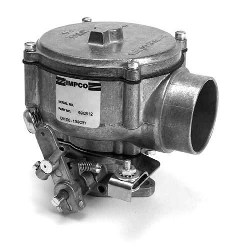 1 9 6 0 In the early 60s, the CA100 carburetor was released for entry into the forklift markets. The propane forklift fuel components were followed by IMPCO s first natural gas product line.