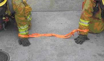 Hose/ Rope Line Fan: This is an effective method when following a hoseline or