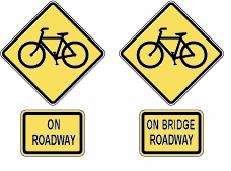 Share the Road signs. Design: Bicycle Facilities Signs & Pavement Markings Source: PennDOT Publication 236M, W15-3.