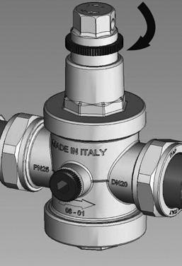 overpressure, install a check valve immediately downstream of the pressure reducing valve - The right scheme of installation is shown in Fig. 5.