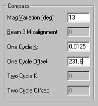 Figure 66. Method 2 Compass Correction Procedure j. On the Offsets Page, page 52, enter the values for the One Cycle K and One Cycle Offset. Figure 67.