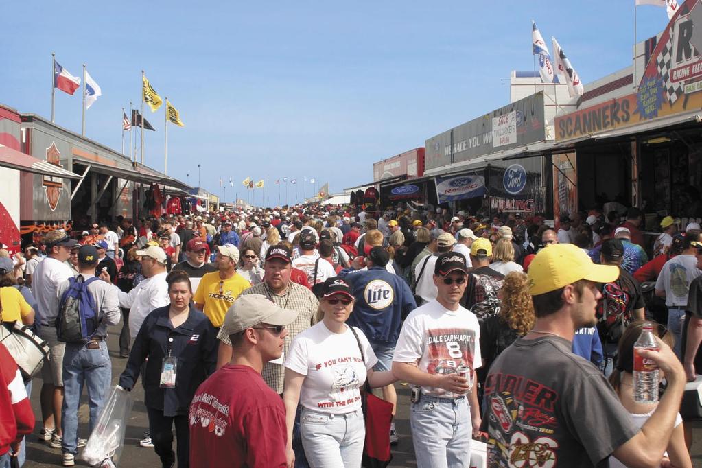 MORE ADMISSIONS Fan admissions are the core of our business. AT THE GATE Admissions NASCAR is a sport for the masses literally. No other sport draws single-event crowds like NASCAR.
