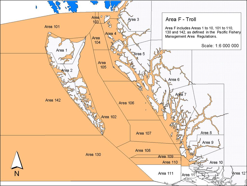 APPENDIX 4: MAPS OF NORTHERN BC COMMERCIAL LICENCE 2017/2018