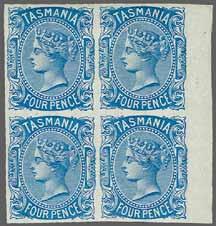 223 Corinphila Auction 31 May 2018 119 Walch & Sons of Hobart 3334 3335 3334 De La Rue Colour Trial Proof for 4 d.
