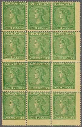 margin, lightly cancelled in black. Reverse with Ballarat and Melbourne datestamps (March 1).
