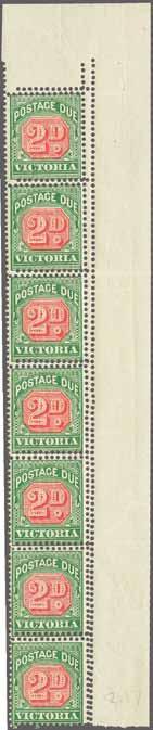 223 Corinphila Auction 31 May 2018 175 Postage Due 3499 3500 3498 3499 3500 3498 1895/96: 2 d.
