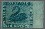 Letter' cover tied by PERTH / WESTERN AUSTRALIA cds (July 26) in black. Scarce. 24 6 300 (405) 3539 3539 4 d.