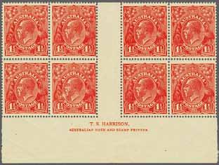 75 ** 300 (405) 1924, King Georg V Heads, Second Watermark 3654 3655 3654 3655 4 d.
