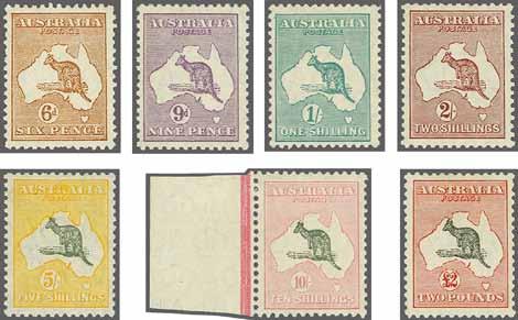 223 Corinphila Auction 31 May 2018 225 1929/30, Kangaroo, Typographed by J Ash, Multiple Crown & A Watermark 3660