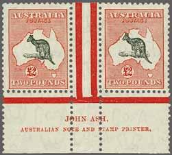 228 223 Corinphila Auction 31 May 2018 "Open Mouthed" Kangaroo 3666 3666 2 black & rose, Die