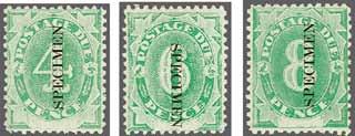 230 223 Corinphila Auction 31 May 2018 Postage Due Stamps 3670 3670 1902 (July 1): The set of seven