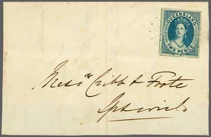 54 223 Corinphila Auction 31 May 2018 Mr. Cribb Mr. Foote 3142 3142 2 d. blue, wmk.
