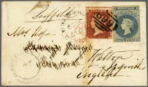 82 223 Corinphila Auction 31 May 2018 1858/59, Adelaide Printing, First rouletted issue Macclesfield Cheese Factory