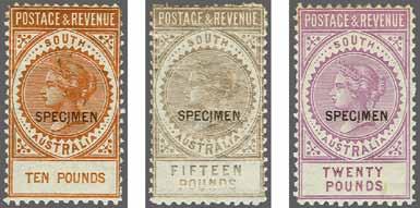 223 Corinphila Auction 31 May 2018 93 1886/96 The 'Long' Stamps, 'Postage & Revenue' ex 3257 3258 3259 3257 3258 3259 The complete set of 14 values from 2