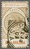 11½-12½, a fine unused upper right corner block of four with Plate Number "1" in margin, third stamp showing variety "EIGNT" for EIGHT, fresh and very fine, superb og.